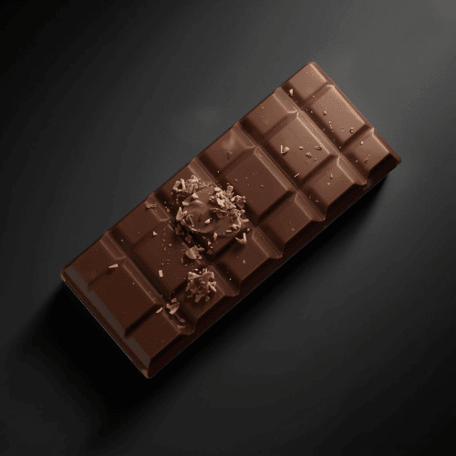 Produktbillede af en plade mælkechokolade med karamel